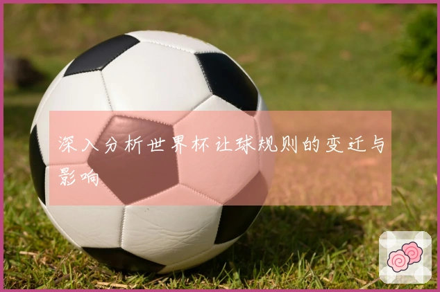 深入分析世界杯让球规则的变迁与影响